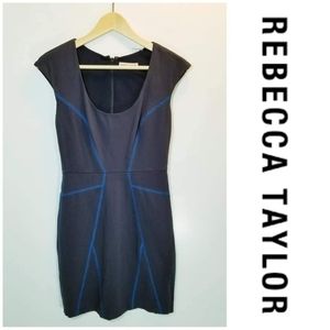 Rebecca Taylor Contrast Stitch Dress